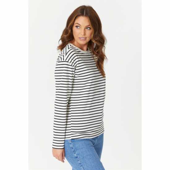 Дамски тениски и фланелки Be You Long Sleeve Stripe T-Shirt Be You Long Sleeve Stripe T-Shirt Дамски тениски и фланелки