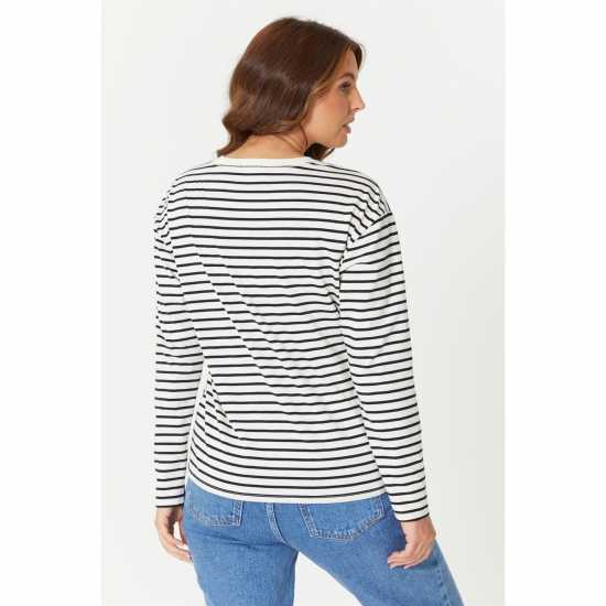 Дамски тениски и фланелки Be You Long Sleeve Stripe T-Shirt Be You Long Sleeve Stripe T-Shirt Дамски тениски и фланелки