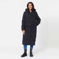 Ways To Wear Black Padded Long Line Coat  Дамски грейки