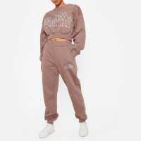 I Saw It First Graphic Print Oversized Joggers Co-Ord  Дамски долнища на анцуг