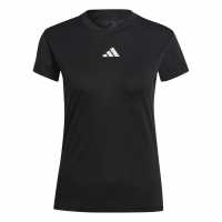 Adidas Тениска Freelift T Shirt Black Дамски тениски и фланелки