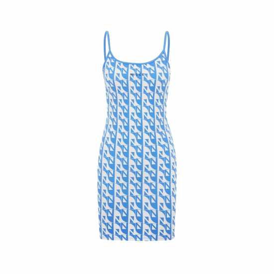 Рокля С Презрамки Womens Renee Strap Dress - Iris Blue/ Almond White  Дамски поли и рокли