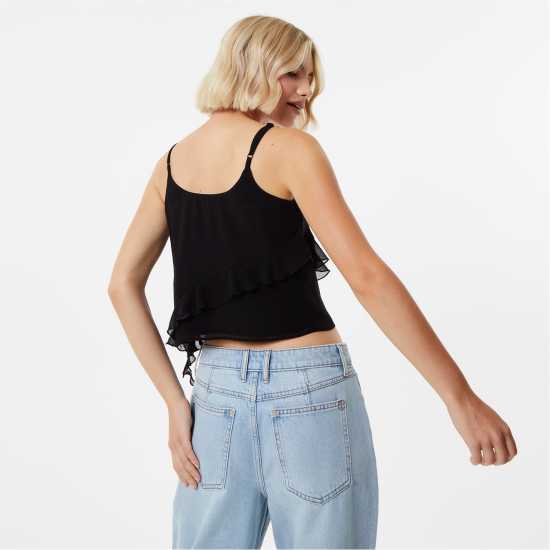 Дамски тениски и фланелки Jack Wills Frill Cami Top Jack Wills Frill Cami Top Дамски тениски и фланелки