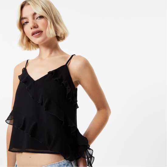 Дамски тениски и фланелки Jack Wills Frill Cami Top Jack Wills Frill Cami Top Дамски тениски и фланелки