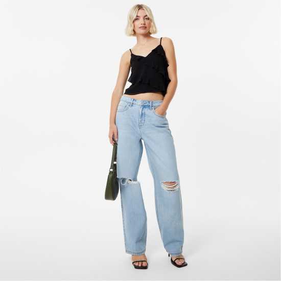 Дамски тениски и фланелки Jack Wills Frill Cami Top Jack Wills Frill Cami Top Дамски тениски и фланелки