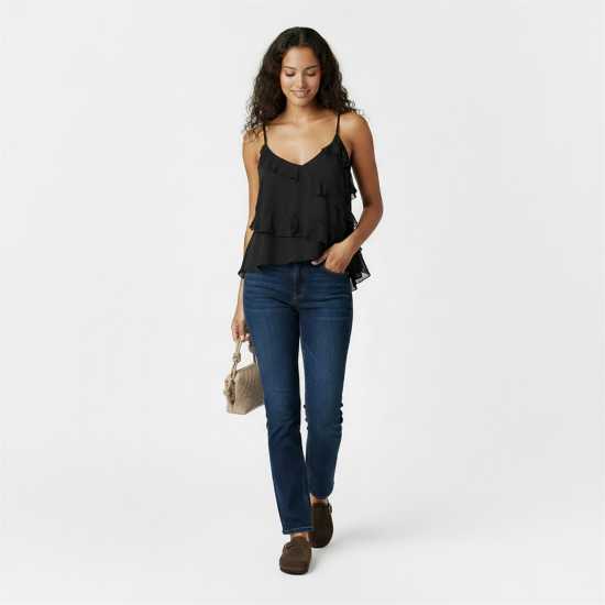 Jack Wills Frill Cami Top  Дамски тениски и фланелки