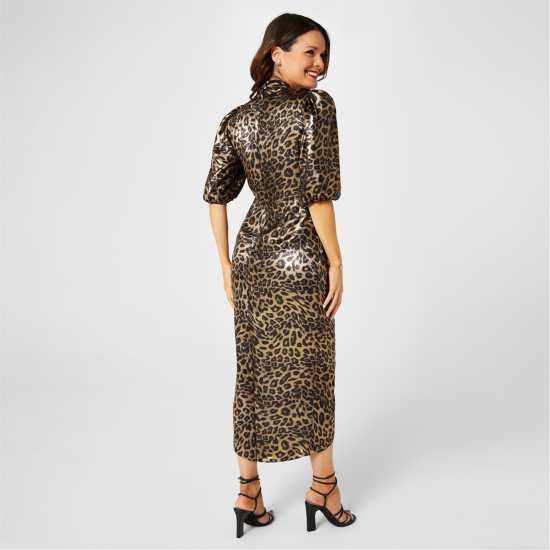 Biba X Tess Daly Foil Leopard Dress  