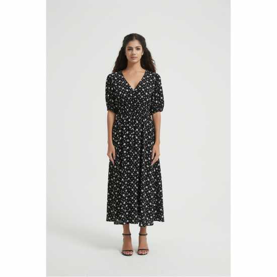 Be You Midaxi Dress Черно печатане 