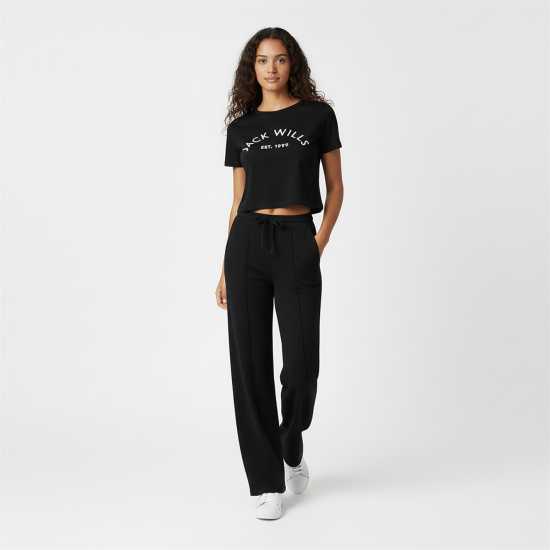 Дамски пуловери и жилетки Jack Wills Knitted Pin-Tuck Trousers Women Черно Jack Wills Knitted Pin-Tuck Trousers Women Черно Дамски пуловери и жилетки