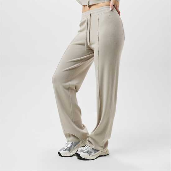 Jack Wills Knitted Pin-Tuck Trousers Women Камък Дамски пуловери и жилетки