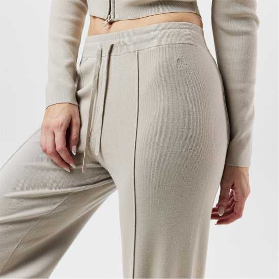 Jack Wills Knitted Pin-Tuck Trousers Women Камък Дамски пуловери и жилетки