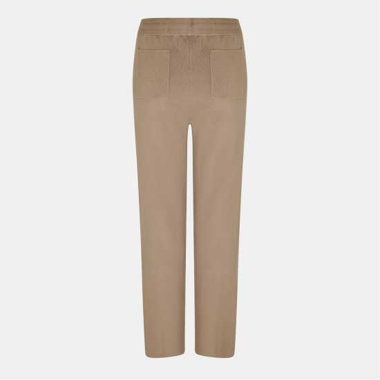 Jack Wills Knitted Pin-Tuck Trousers Women Тоуп 