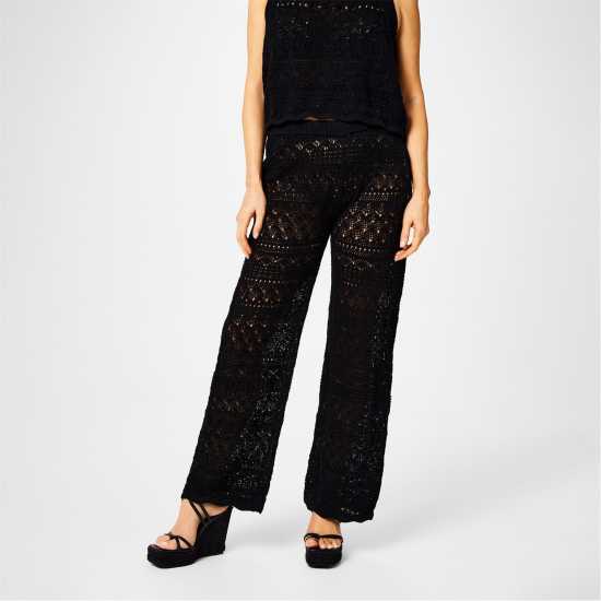 Biba Pointelle Knitted Trousers  Дамски пуловери и жилетки