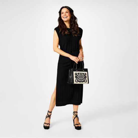 Дамски пуловери и жилетки Biba Zag Maxi Черно Biba Zag Maxi Черно Дамски пуловери и жилетки