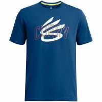 Under Armour Мъжка Риза Curry Champ Mindset T-Shirt Mens Синьо Мъжки тениски и фланелки