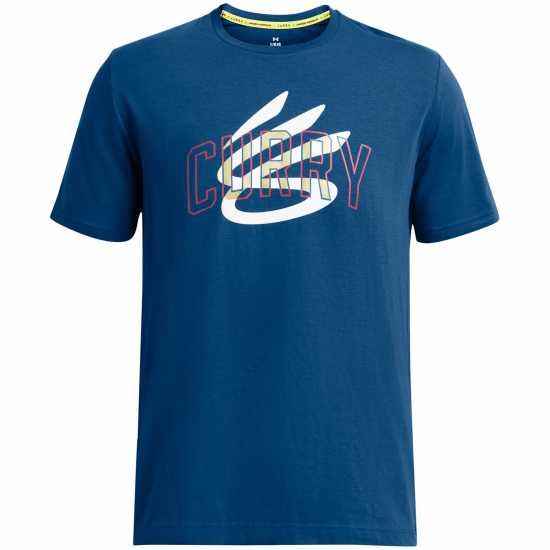 Under Armour Мъжка Риза Curry Champ Mindset T-Shirt Mens Синьо Мъжки тениски и фланелки