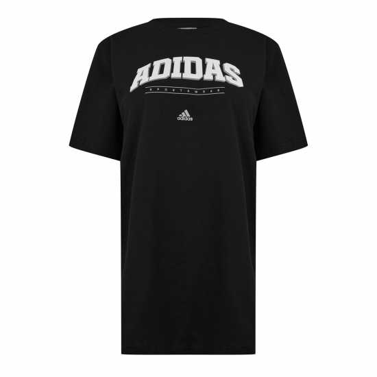 Дамски тениски и фланелки Adidas Collegiate Graphic T-Shirt Womens Черно/Бяло Adidas Collegiate Graphic T-Shirt Womens Черно/Бяло Дамски тениски и фланелки