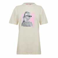 Character Barbie Back Graphic T-Shirt Stone