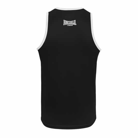 Lonsdale Boxing Vest Черно/Бяло Мъжки тениски и фланелки