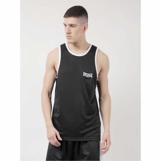 Lonsdale Boxing Vest Черно/Бяло Мъжки тениски и фланелки