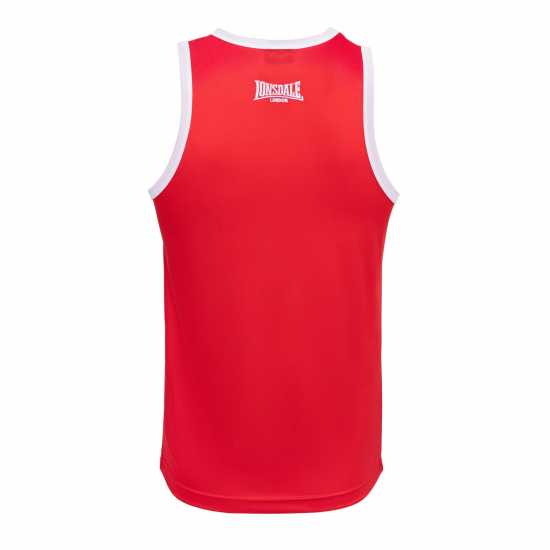 Lonsdale Boxing Vest Червено/Бяло Мъжки тениски и фланелки