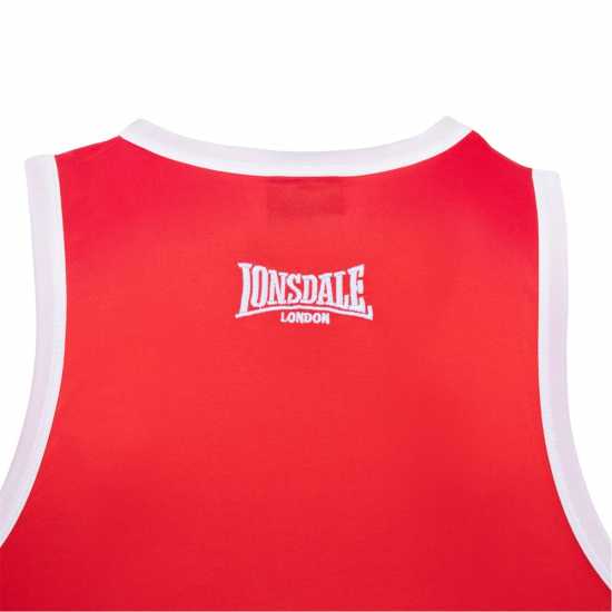 Lonsdale Boxing Vest Червено/Бяло Мъжки тениски и фланелки