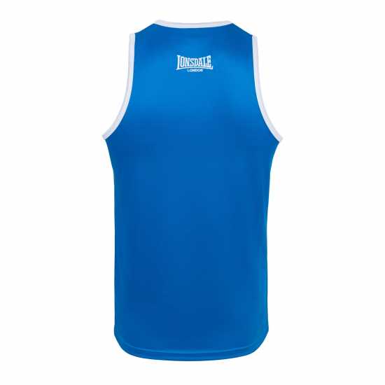 Lonsdale Boxing Vest Синьо/Бяло Мъжки тениски и фланелки
