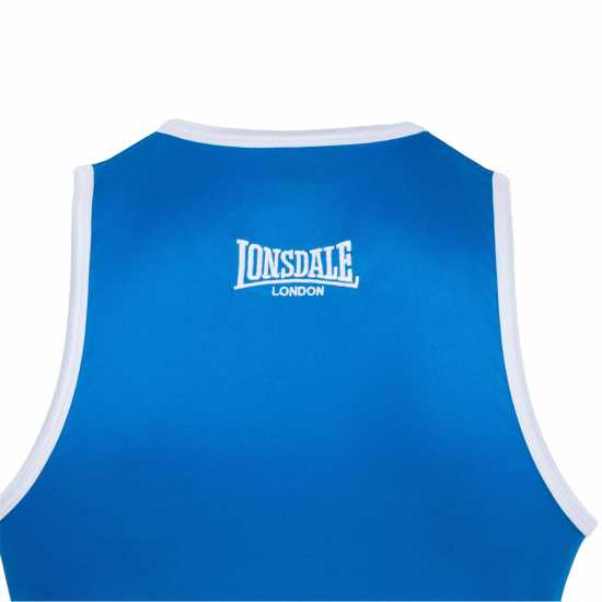 Lonsdale Boxing Vest Синьо/Бяло Мъжки тениски и фланелки