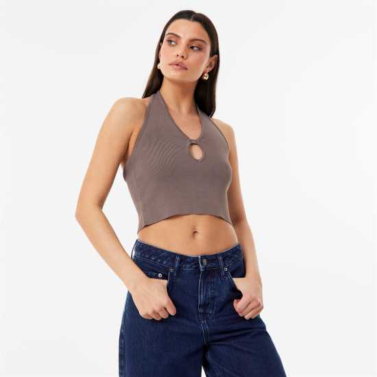 Дамски пуловери и жилетки Jack Wills Cut Out Knit Top Кафяво Jack Wills Cut Out Knit Top Кафяво Дамски пуловери и жилетки