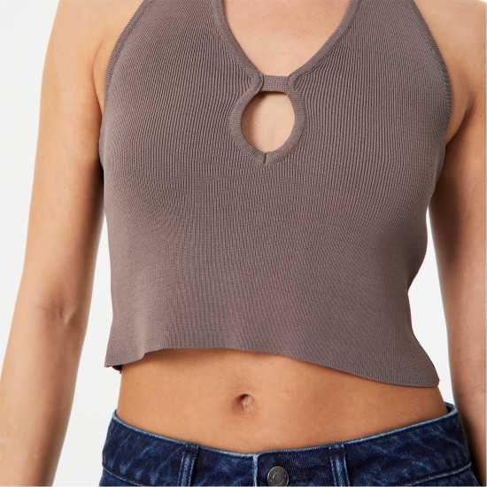 Дамски пуловери и жилетки Jack Wills Cut Out Knit Top Кафяво Jack Wills Cut Out Knit Top Кафяво Дамски пуловери и жилетки