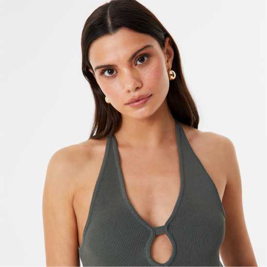 Дамски пуловери и жилетки Jack Wills Cut Out Knit Top Хаки Jack Wills Cut Out Knit Top Хаки Дамски пуловери и жилетки