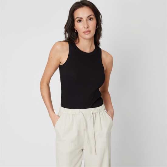 Дамски тениски и фланелки Be You Rib Racer Vest Черно Be You Rib Racer Vest Черно Дамски тениски и фланелки