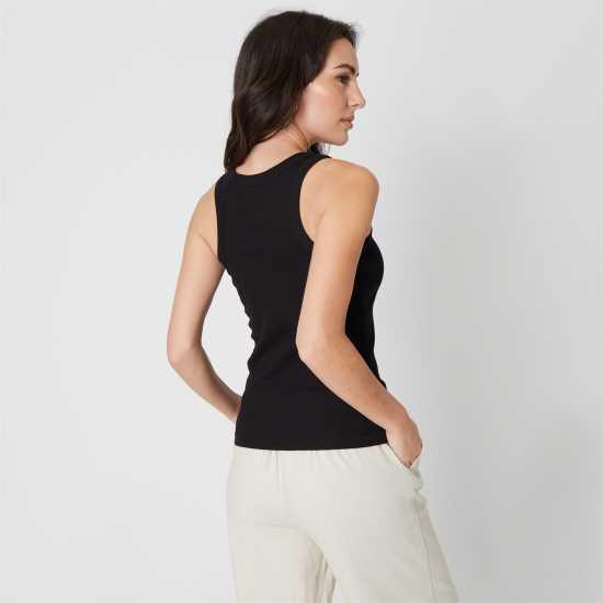 Дамски тениски и фланелки Be You Rib Racer Vest Черно Be You Rib Racer Vest Черно Дамски тениски и фланелки