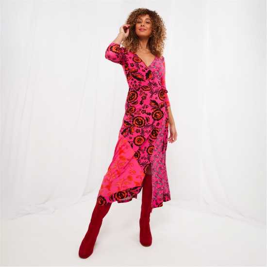 Дамски поли и рокли Рокля Жарсе Joe Browns Robyn Wrap Jersey Dress Рокля Жарсе Joe Browns Robyn Wrap Jersey Dress Дамски поли и рокли