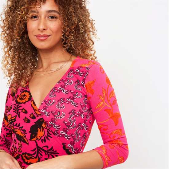 Дамски поли и рокли Рокля Жарсе Joe Browns Robyn Wrap Jersey Dress Рокля Жарсе Joe Browns Robyn Wrap Jersey Dress Дамски поли и рокли