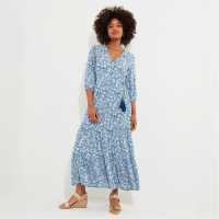 Дамски поли и рокли Joe Browns Joe Brown Wrap Blue Dress Joe Browns Joe Brown Wrap Blue Dress Дамски поли и рокли