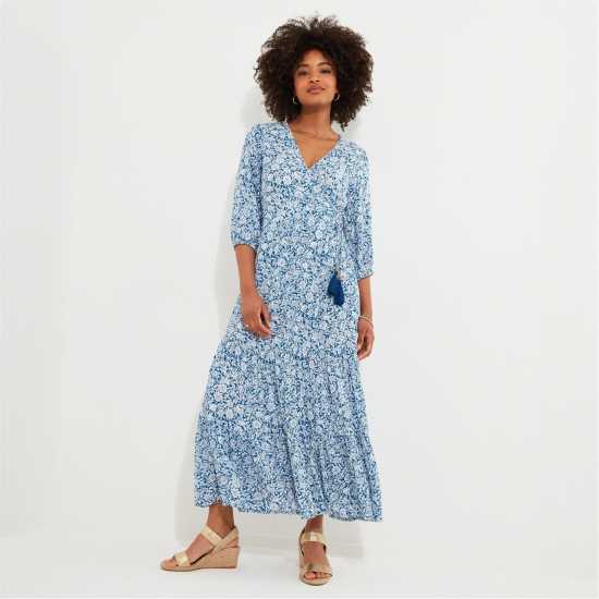 Joe Browns Joe Brown Wrap Blue Dress  Дамски поли и рокли
