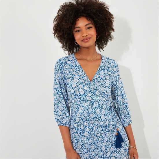Joe Browns Joe Brown Wrap Blue Dress  Дамски поли и рокли
