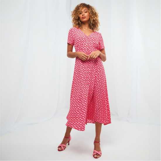 Joe Browns Studio Joe Brown Red Butterfly Tea Dress Joe Browns Studio Joe Brown Red Butterfly Tea Dress