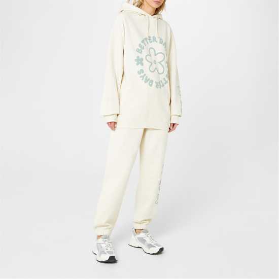 Soulcal Graphic Closed Hem Fleece Joggers Бежово Soulcal Graphic Closed Hem Fleece Joggers Бежово