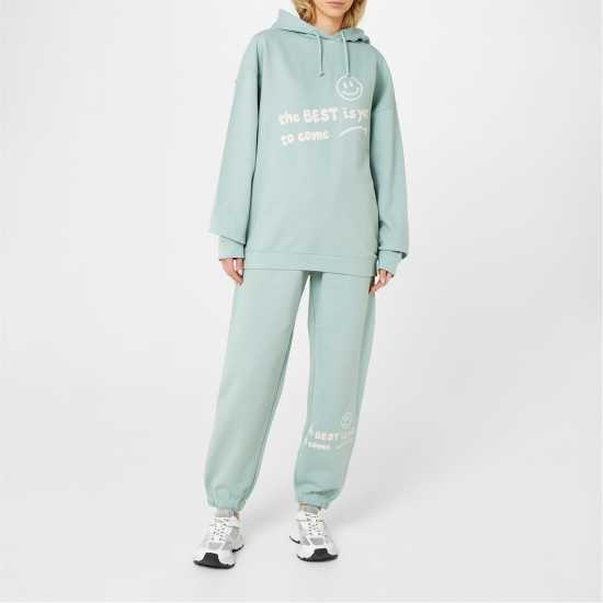 Soulcal Graphic Closed Hem Fleece Joggers Зелено Soulcal Graphic Closed Hem Fleece Joggers Зелено