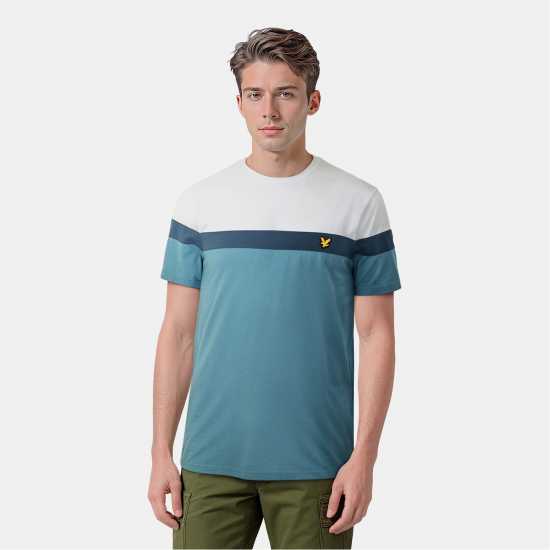 Lyle And Scott Striped Short-Sleeve Performance Gym Top  