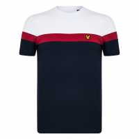 Lyle And Scott Men's Striped Short-Sleeve Performance Gym Top  
