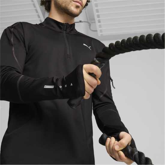 Puma Performance Quarter-Zip Tracksuit Top Черно 