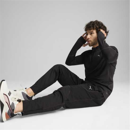 Puma Performance Quarter-Zip Tracksuit Top Черно 