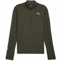 Puma Performance Quarter-Zip Tracksuit Top Тъмно маслиново 