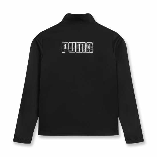 Puma Finesse Performance Tracksuit Set Junior Черно/Жълто Детски спортни екипи