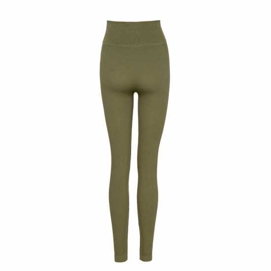 Miso High Waisted Legging Womens Хаки Дамско трико и клинове