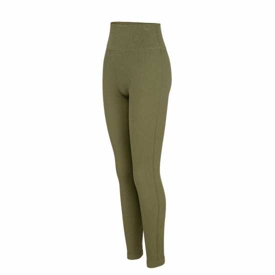 Miso High Waisted Legging Womens Хаки Дамско трико и клинове
