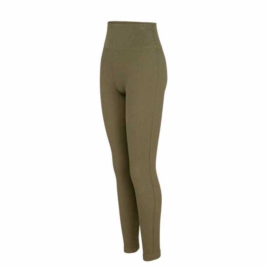 Miso High Waisted Legging Womens Хаки Дамско трико и клинове